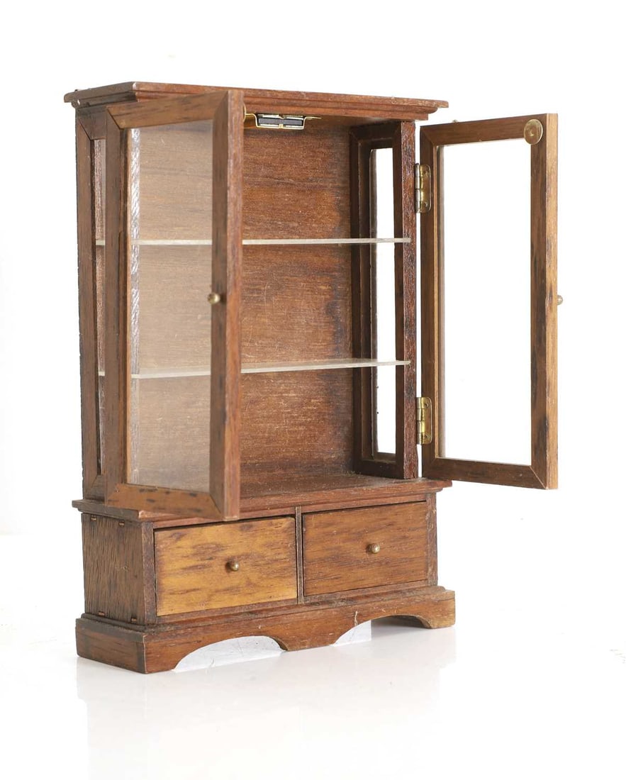 An apprentice mahogany chest of drawers, 19th century, - 3