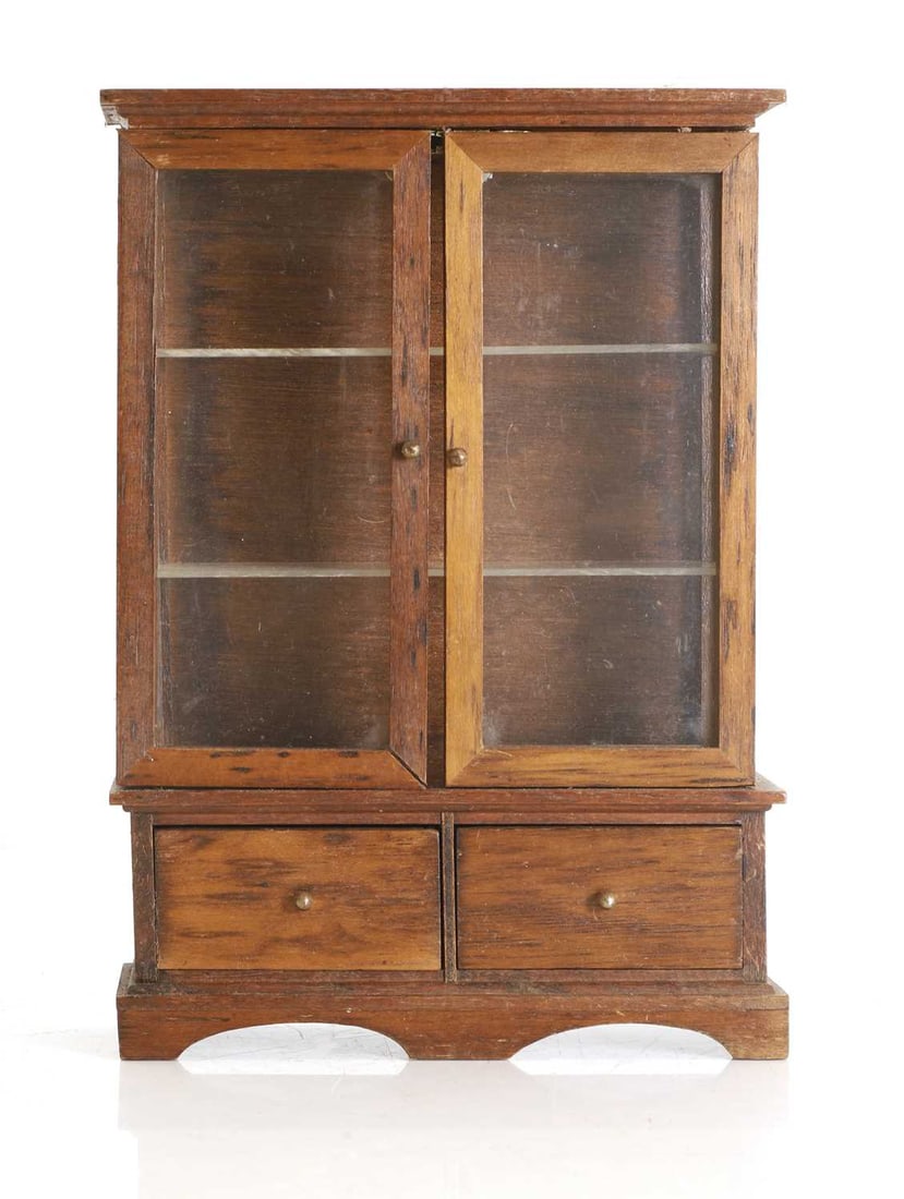 An apprentice mahogany chest of drawers, 19th century, - 4