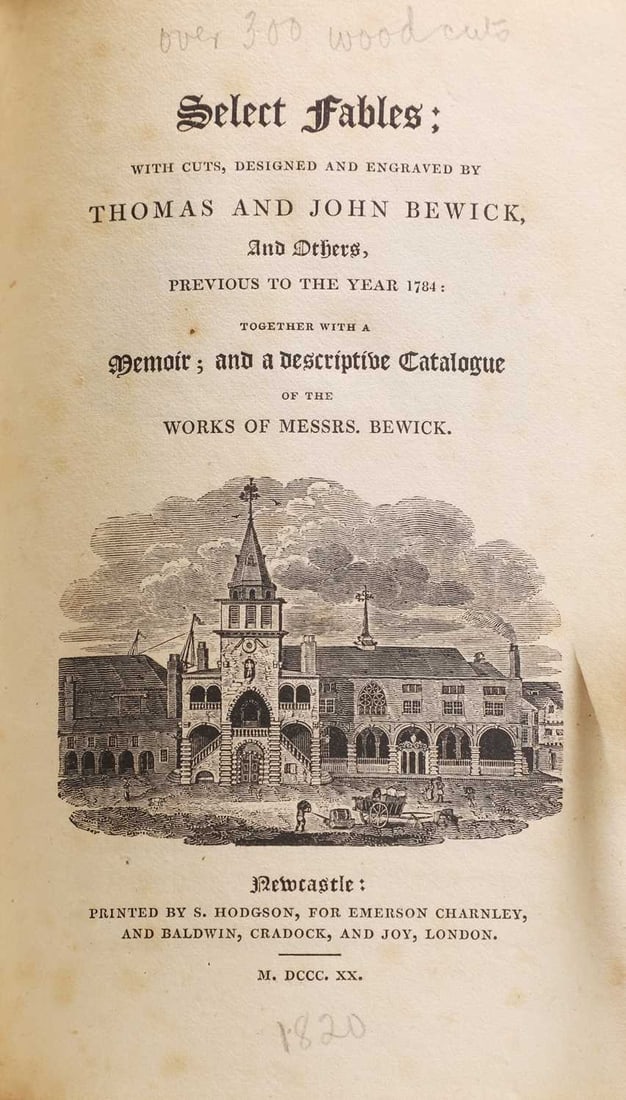 Illustrated: 1- Bewick, Thomas & John: Select Fables. - 5