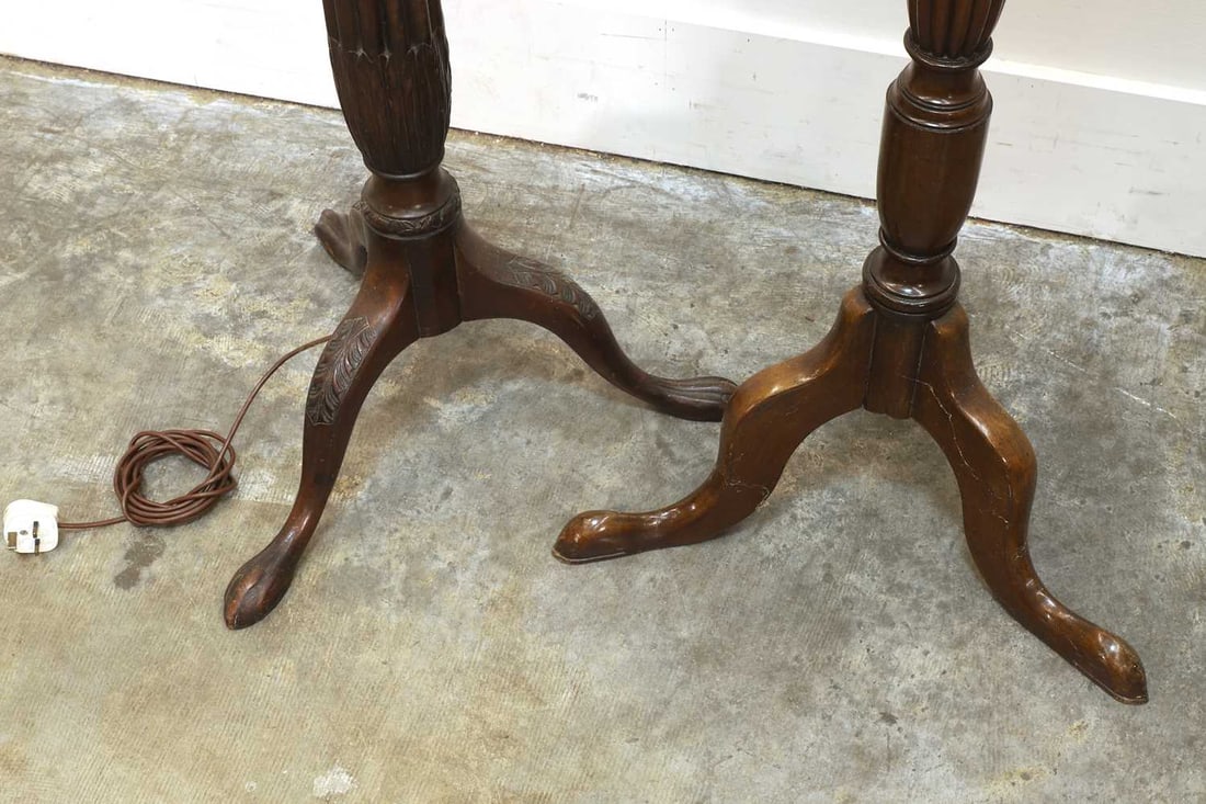 A mahogany touchere, late 19th century, - 2