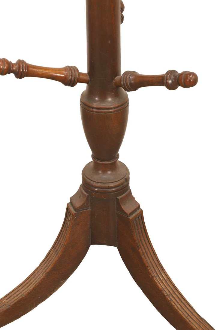 A mahogany coat rack, - 2