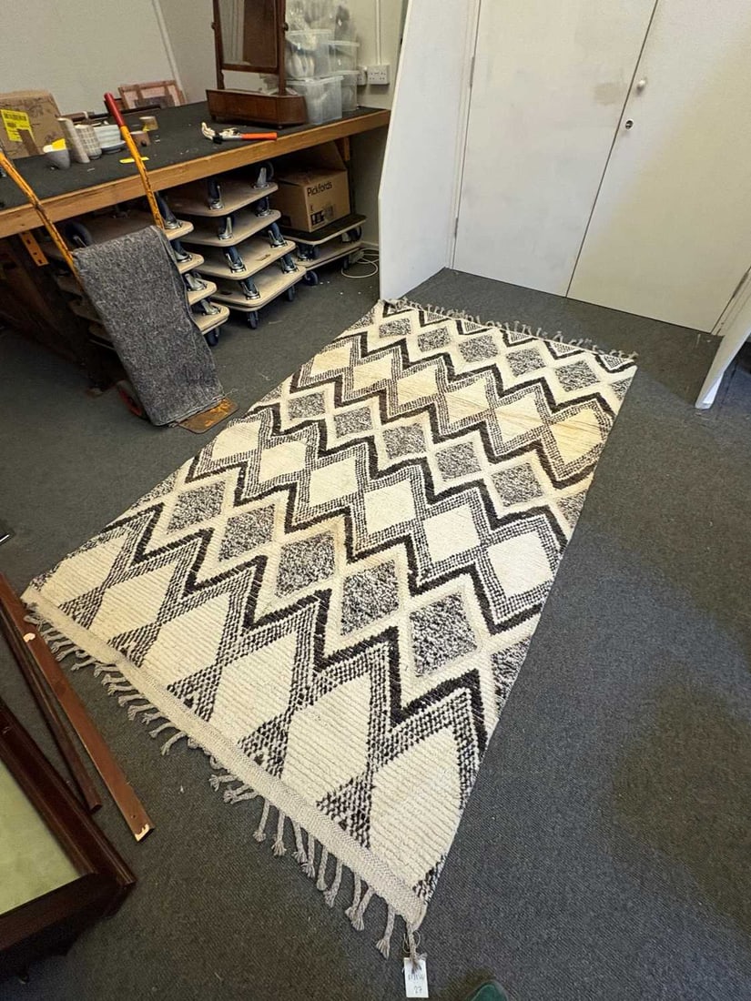 A Berber style wool rug, - 2