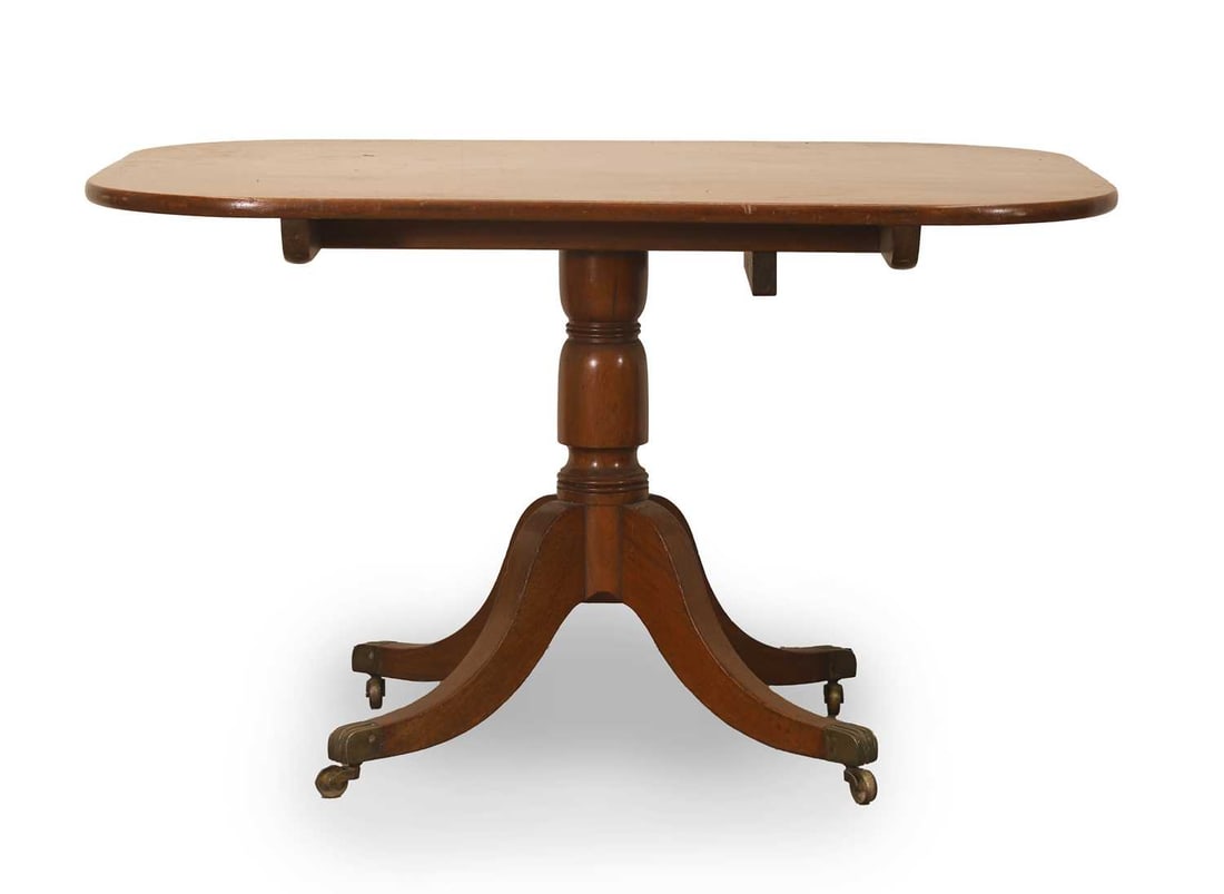 A mahogany breakfast table, 19th century, (1 of 2)