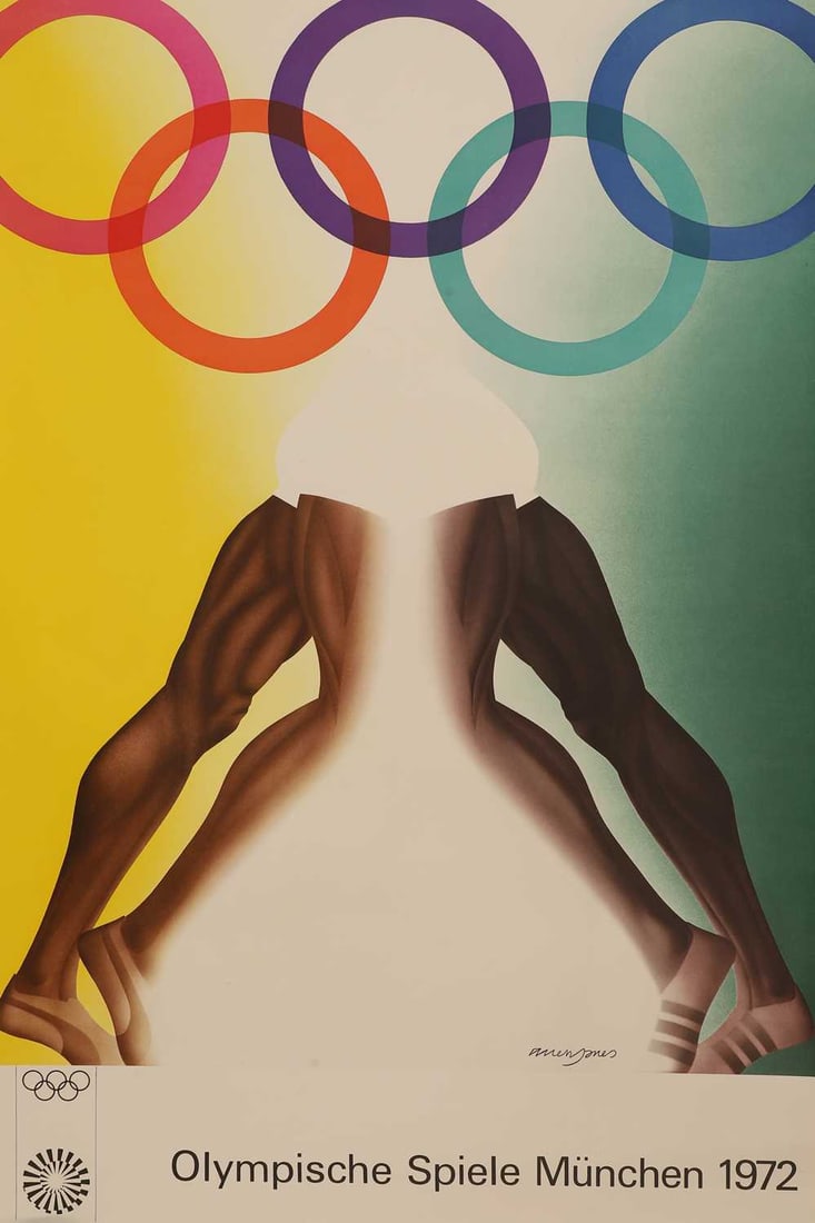 A 1972 Munich Olympics poster, 20th century, (1 of 15)