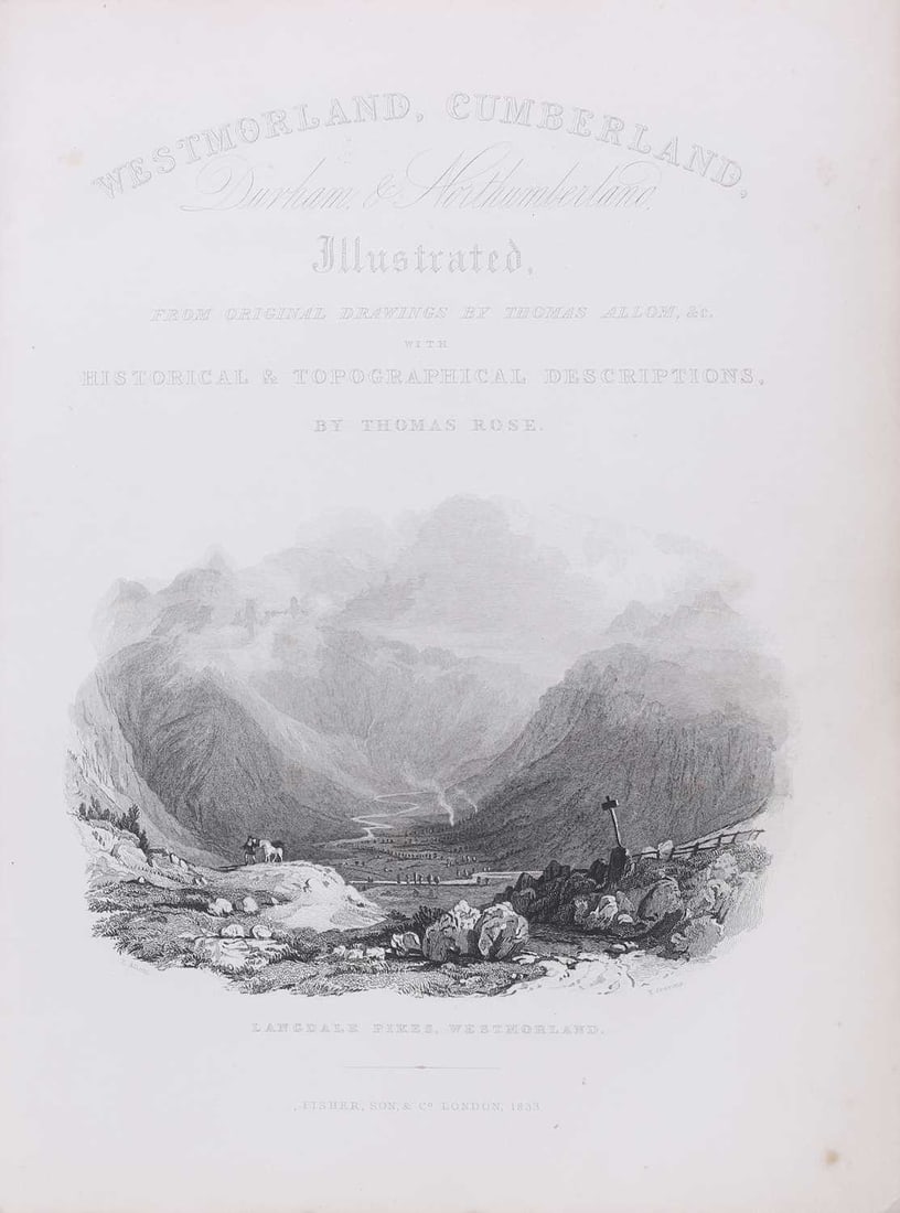 British Topography: Allom & Pickering (ill); T. Rose (descript.): Westmorland, - 2