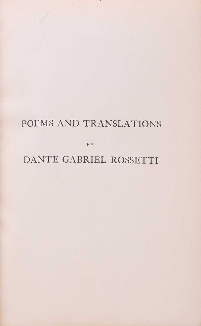 FINE BINGINGS: 1- Browning, R: Poems. - 2