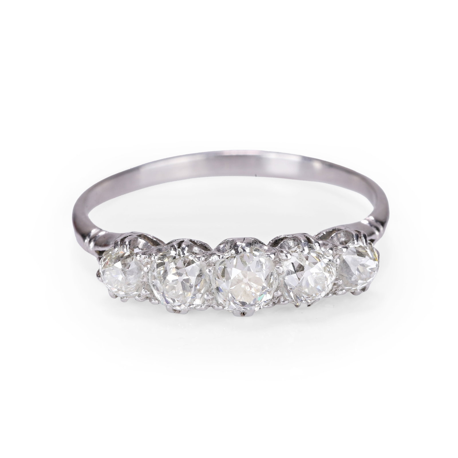 A diamond five stone ring, (1 of 2)
