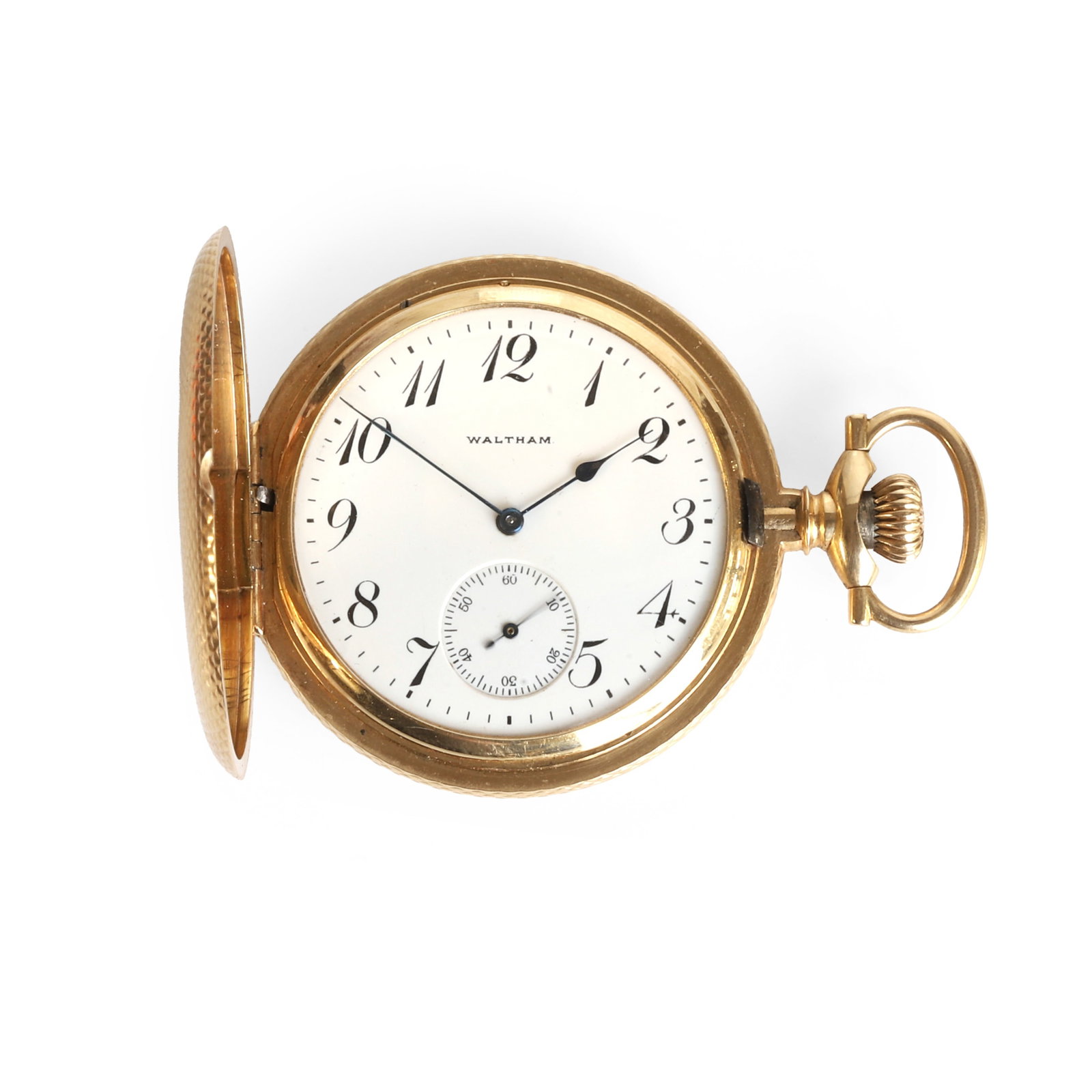 Waltham, a side wind full hunter pocket watch, circa 1918, (1 of 2)
