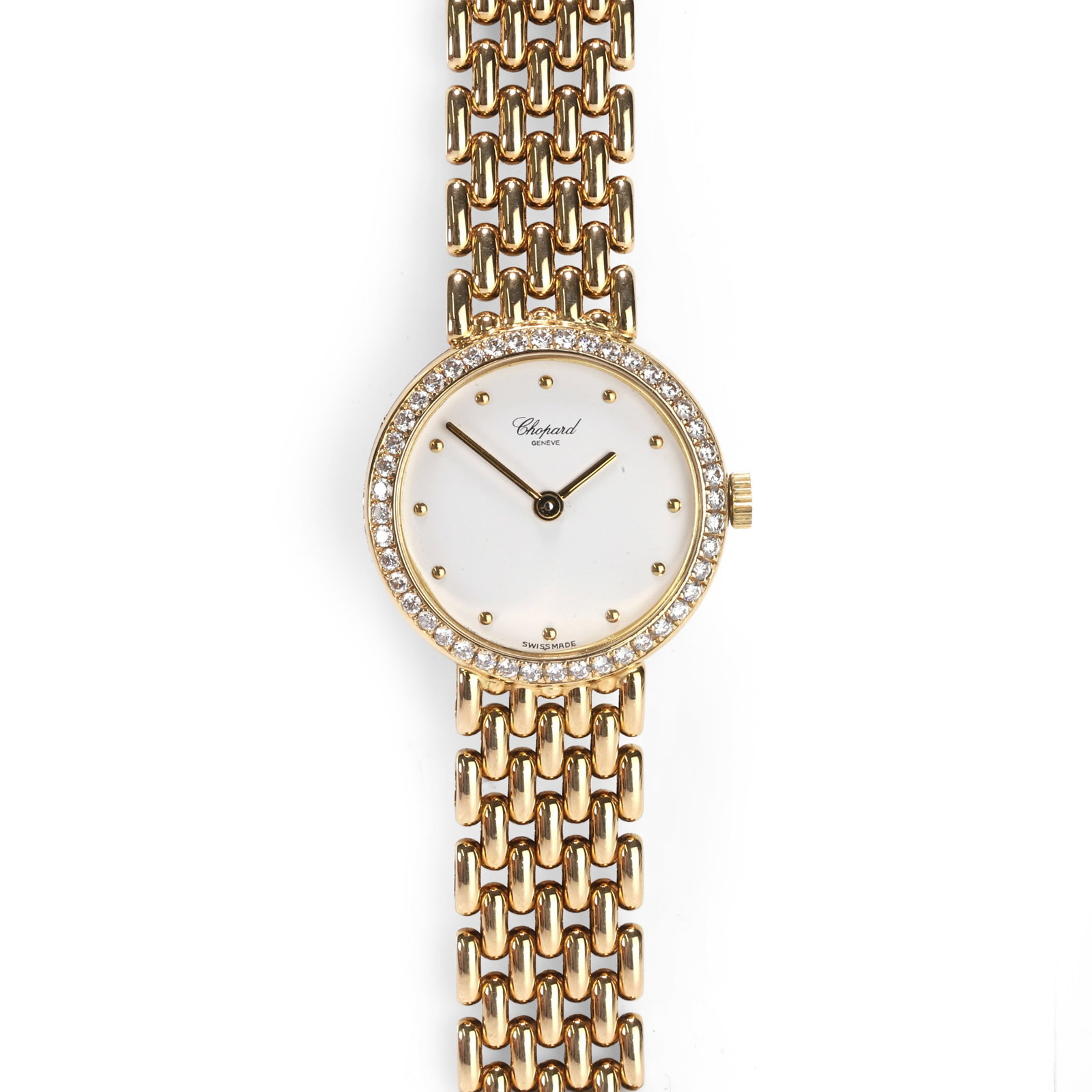Chopard, an 18ct gold diamond set quartz bracelet watch, (1 of 1)