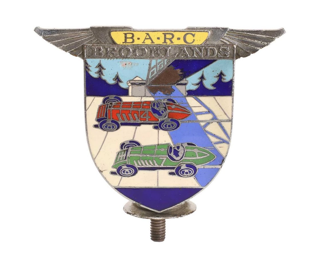 A 'B.A.R.C' Brooklands motor racing badge, circa 1930s, (1 of 2)