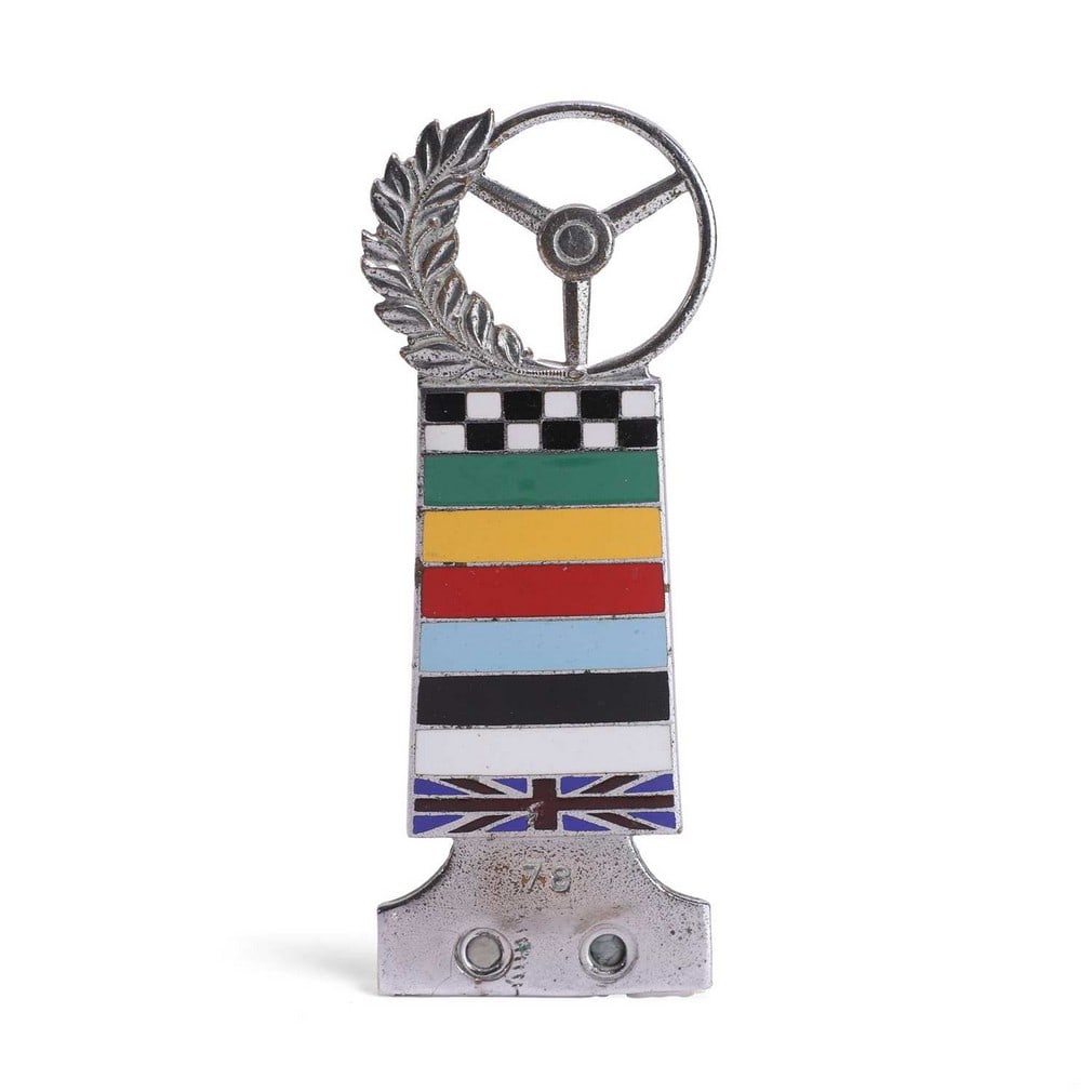 A Steering Wheel Club London emblem badge, circa 1960s, (1 of 2)