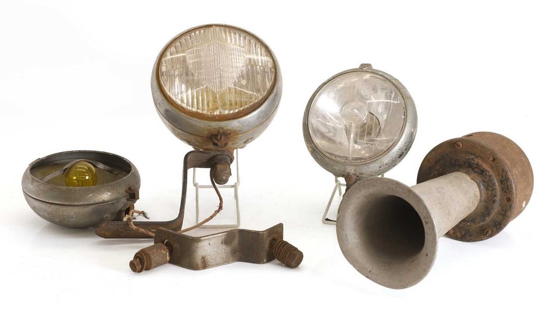 A group of Marchal lamps, 1930s and later, (1 of 2)