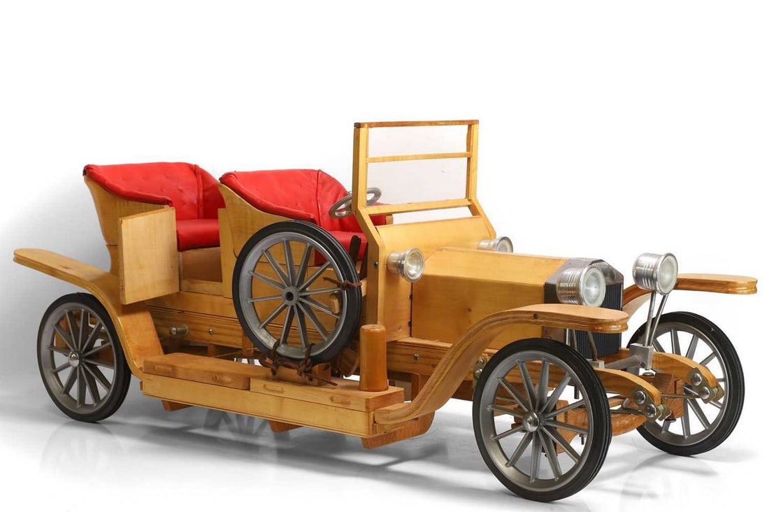 A scratch-built model of a Rolls-Royce, mid-20th century, (1 of 5)