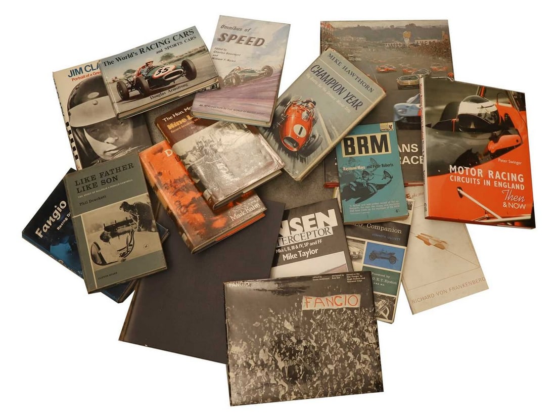 A collection of motorsport-related books, 20th century and later, (1 of 2)