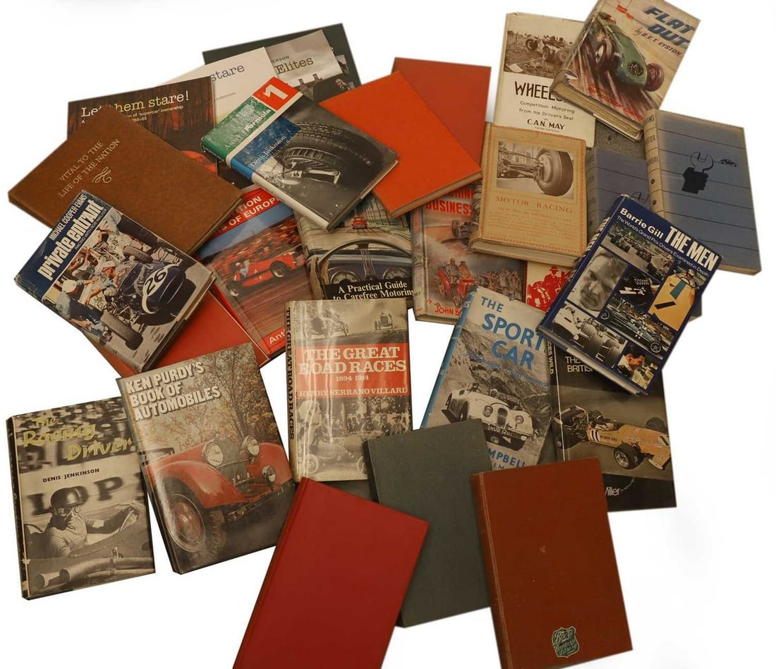 A group of early motor racing-related books, 20th century, (1 of 2)