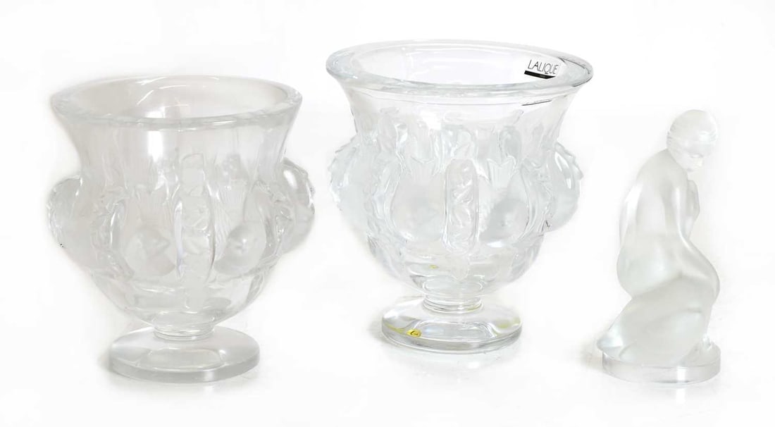 Three Lalique glass items, of recent manufacture, French - 2