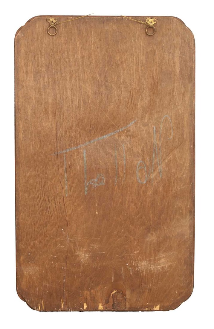 A George I style walnut mirror, late 19th century, - 2