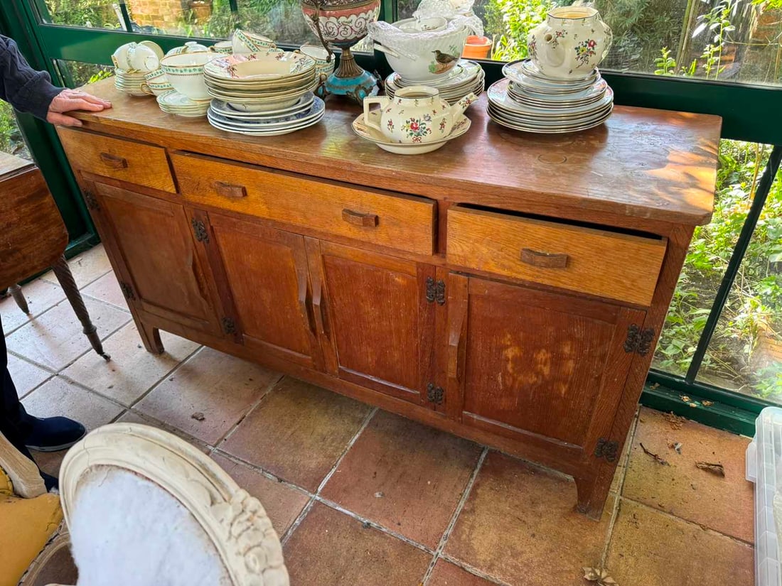A Yorkshire School sideboard, late 20th century, by Robert 'Kingpost' Ingham, - 2