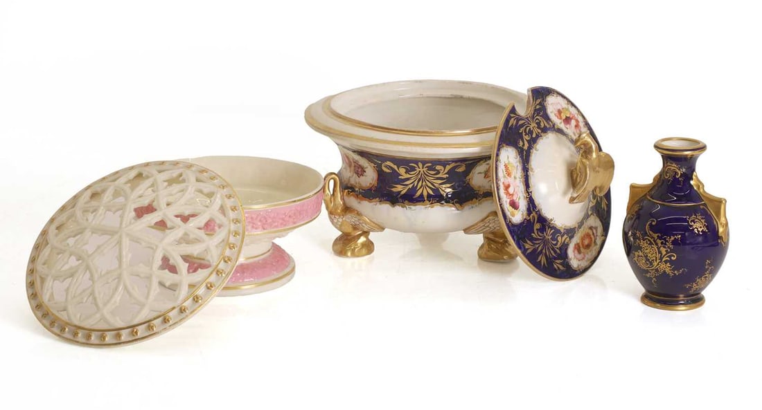 A Coalport miniature vase, - 2
