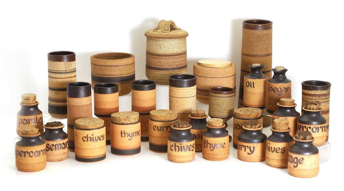 A large collection of George Dear Studio Pottery, (1 of 2)