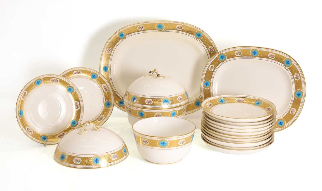 A Minton part service, 20th century, (1 of 3)