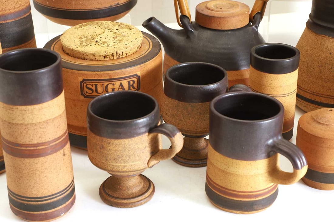 A collection of studio ceramics, - 3