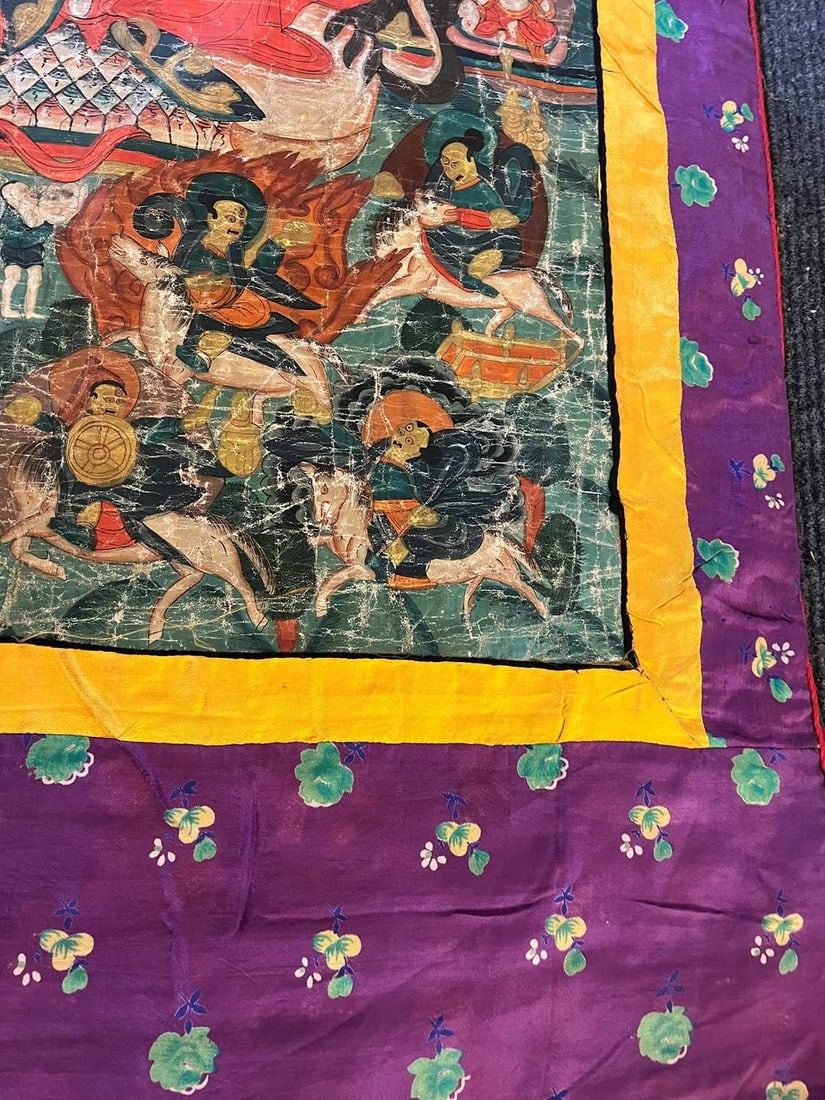 Three Tibetan thangka, 20th century, - 16