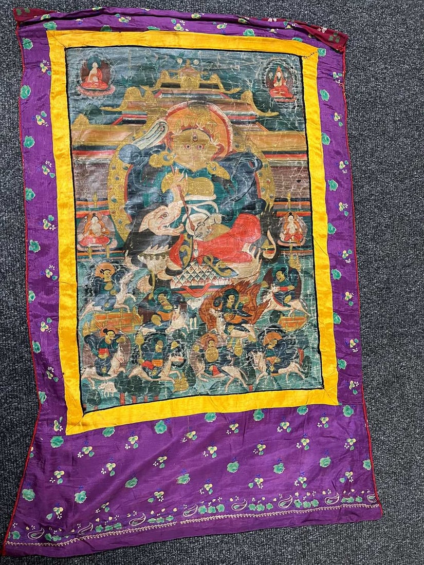 Three Tibetan thangka, 20th century, - 17