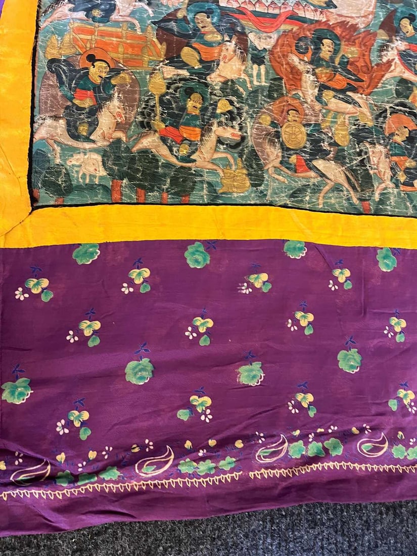 Three Tibetan thangka, 20th century, - 18