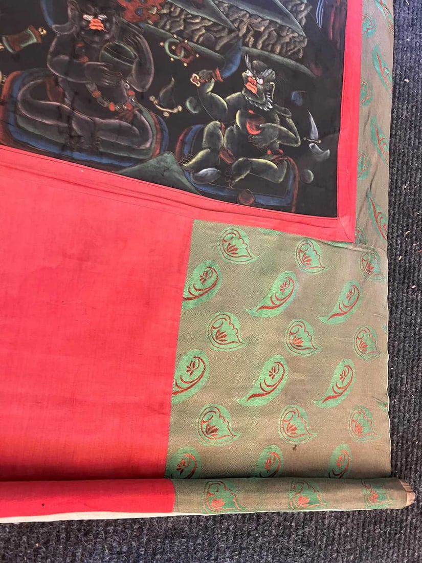 Three Tibetan thangka, 20th century, - 5