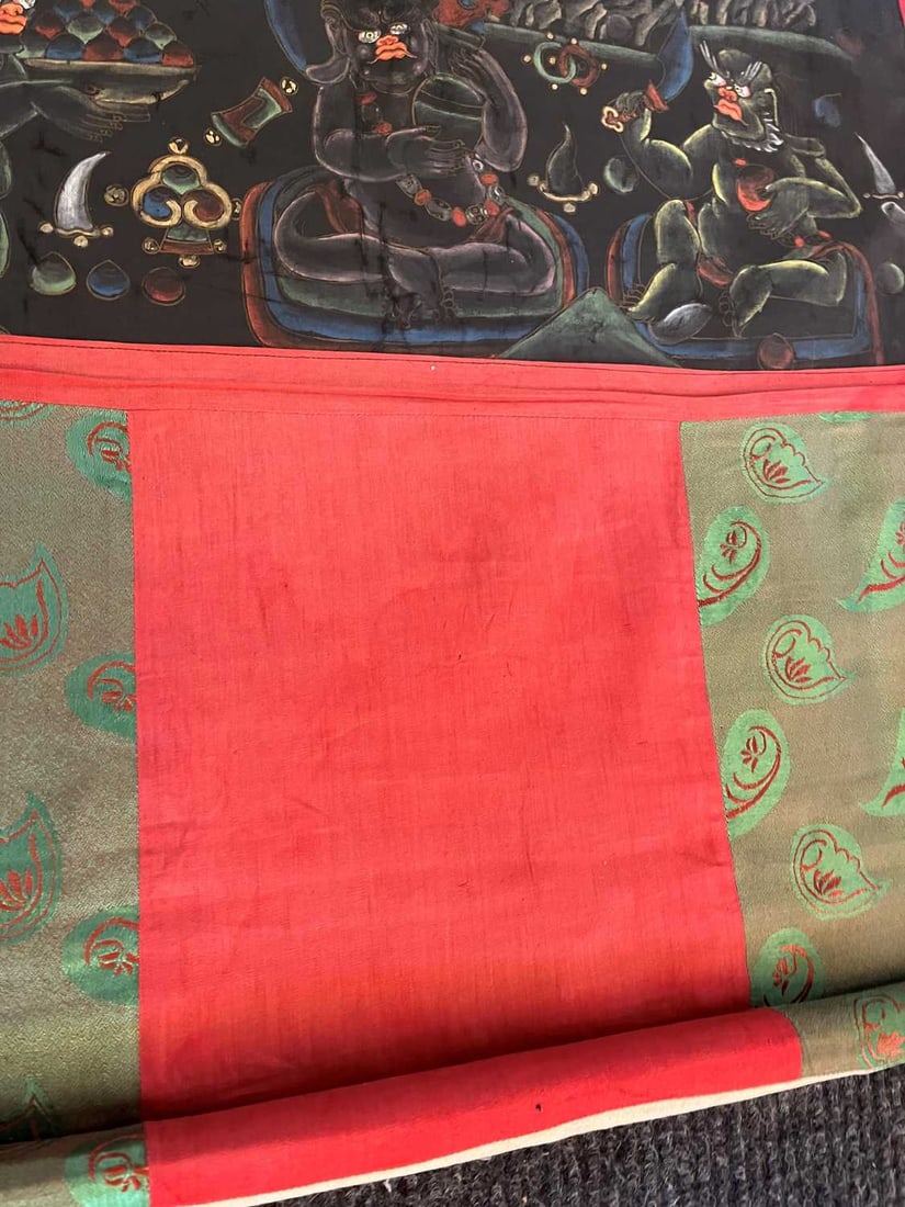 Three Tibetan thangka, 20th century, - 6