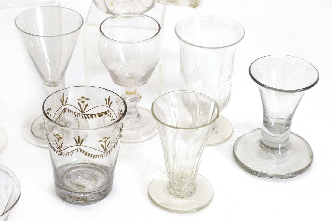 A collection of Georgian and later table glass, 18th century and later, - 3