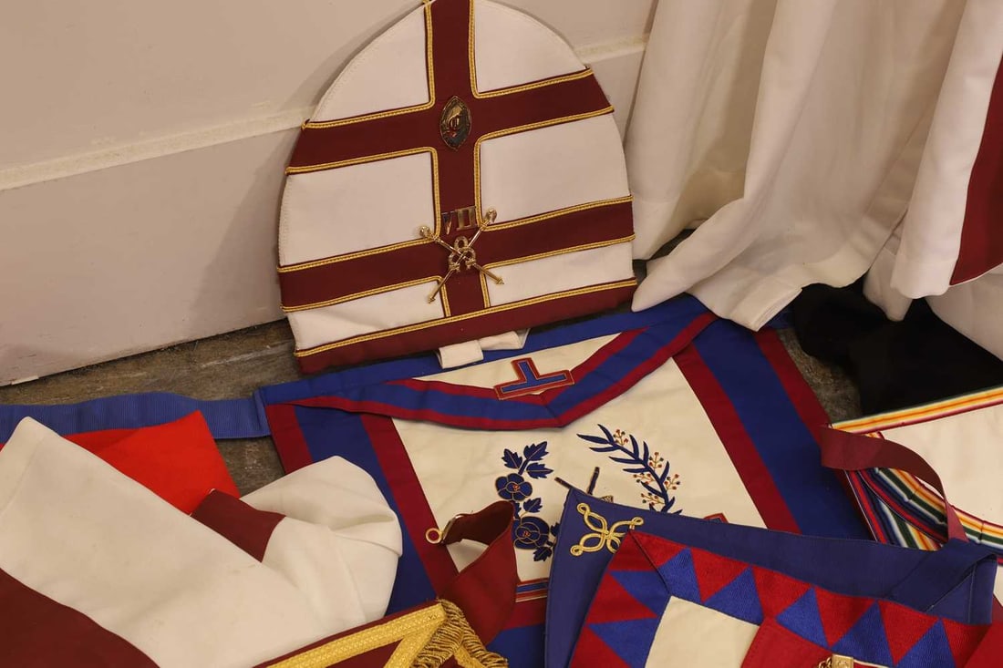 A large collection of Masonic regalia, - 2