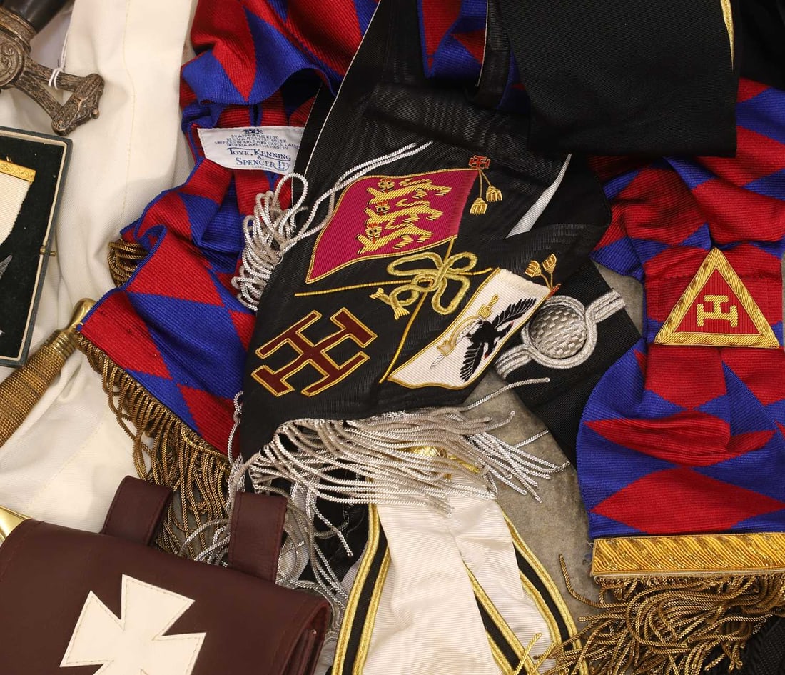 A large collection of Masonic regalia, - 4