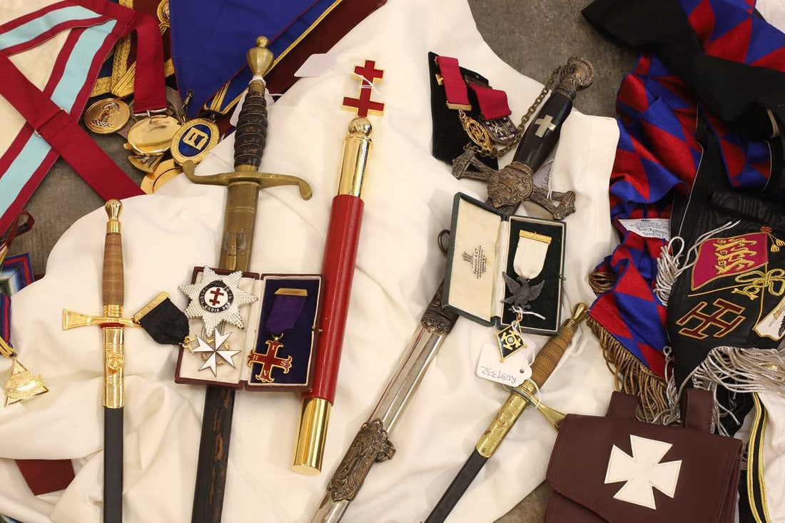 A large collection of Masonic regalia, - 5