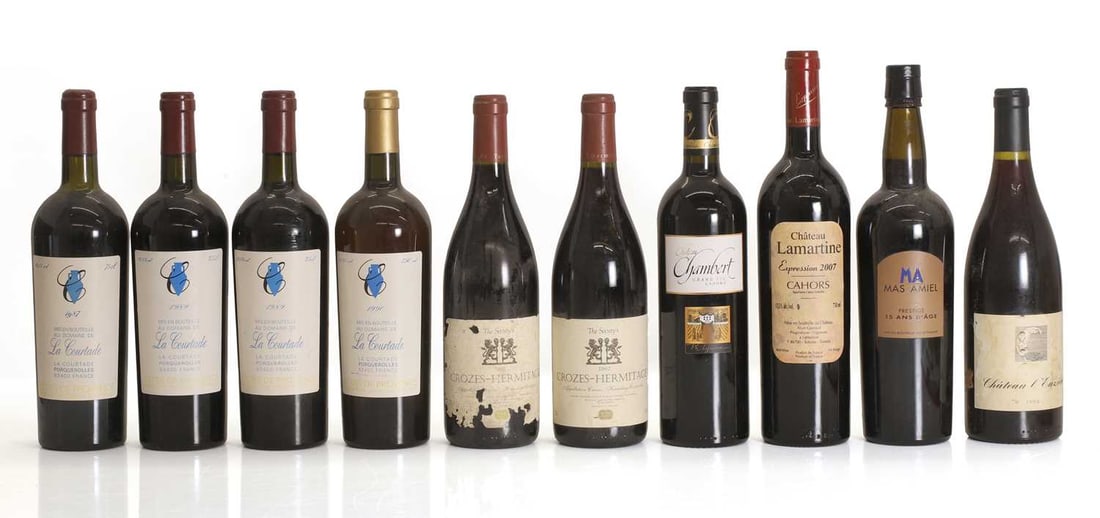 A selection of French red wines, (1 of 1)