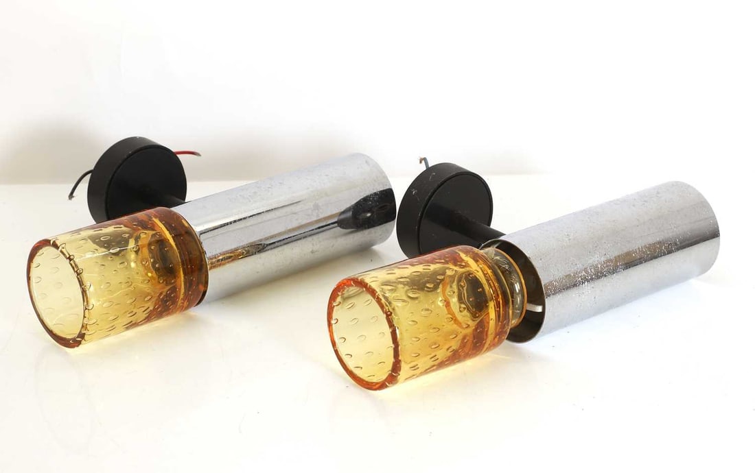 Richard Stevens and Peter Rodd for Atlas Lighting a pair of 'Chelsea' range wall lights, circa 1960, - 2
