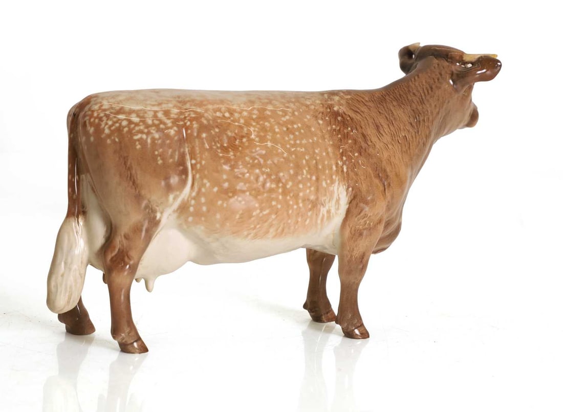 A Beswick shorthorn cow, 20th century, - 2