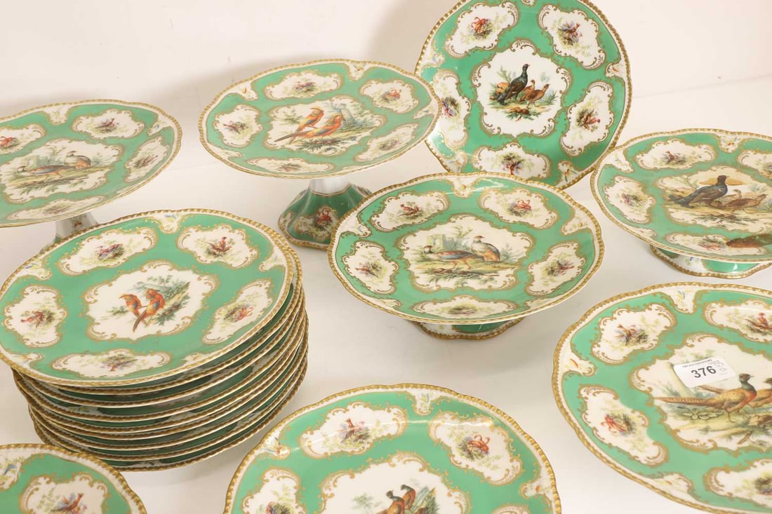 A Dresden porcelain dessert service, late 19th to early 20th century, - 2