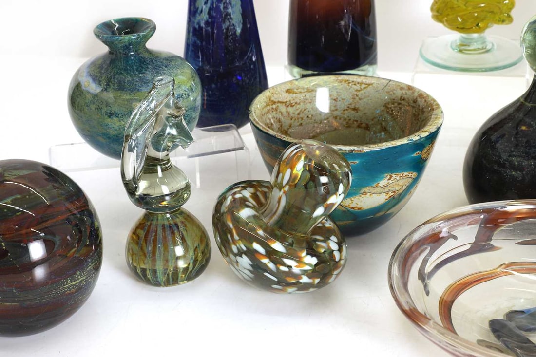 A collection of Mdina glass items, 20th century, Malta, - 2