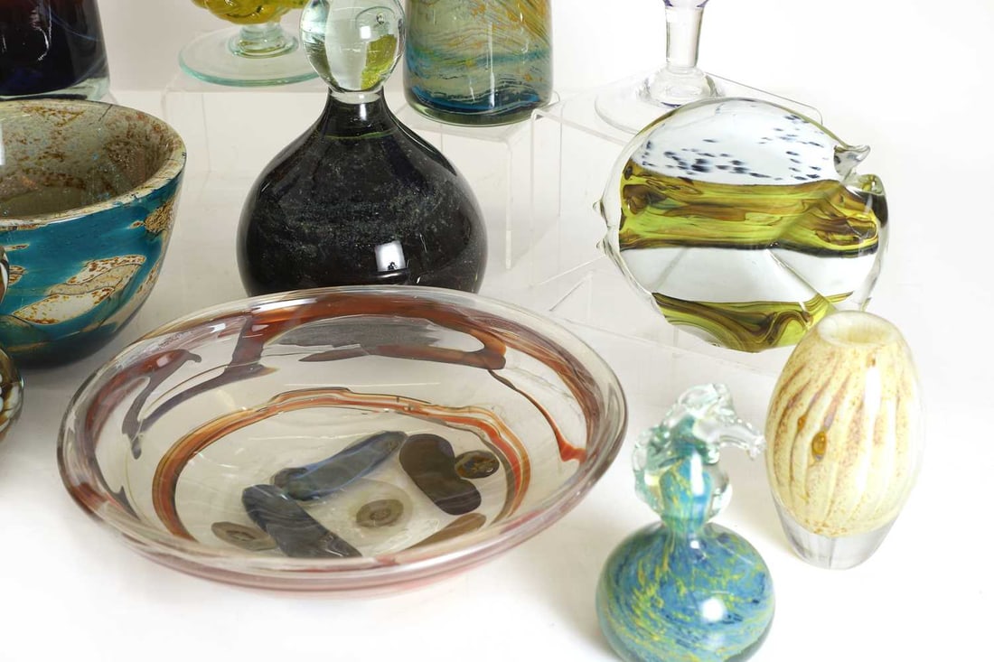 A collection of Mdina glass items, 20th century, Malta, - 3