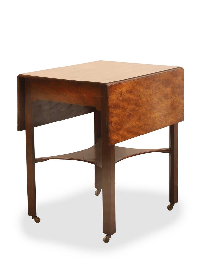 A George III mahogany Pembroke table, later quarter of the 18th century,