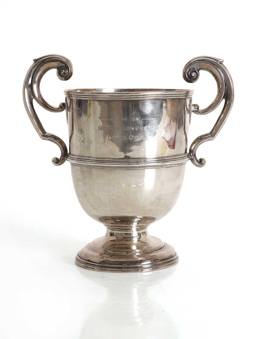 A silver trophy cup, (1 of 2)
