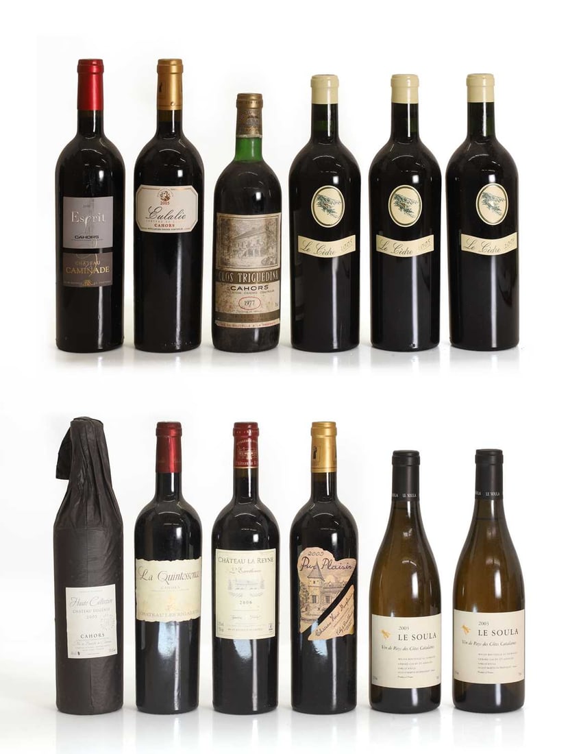 A selection of French red wines,: A selection of French red wines, assorted makers, vintages and sizes, as per photographs (12 bottles in total) Shipping Disclaimer: Please note we cannot guarantee condition of contents or quality of