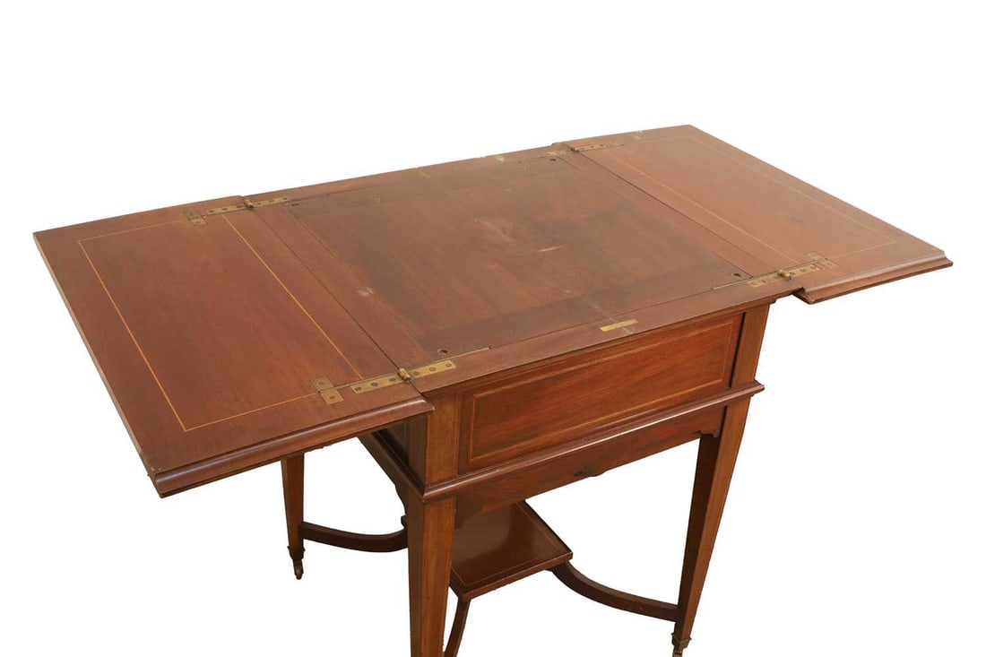 An Edwardian mahogany 'Surprise' action drinks table/cabinet, circa early 20th century, - 2