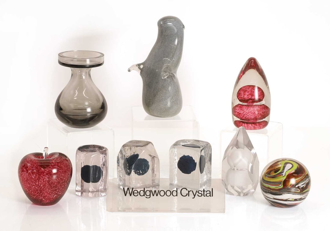 A collection of Wedgwood glass items, 20th century (1 of 2)