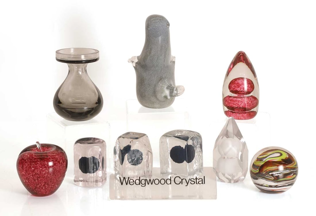 A collection of Wedgwood glass items, 20th century - 2
