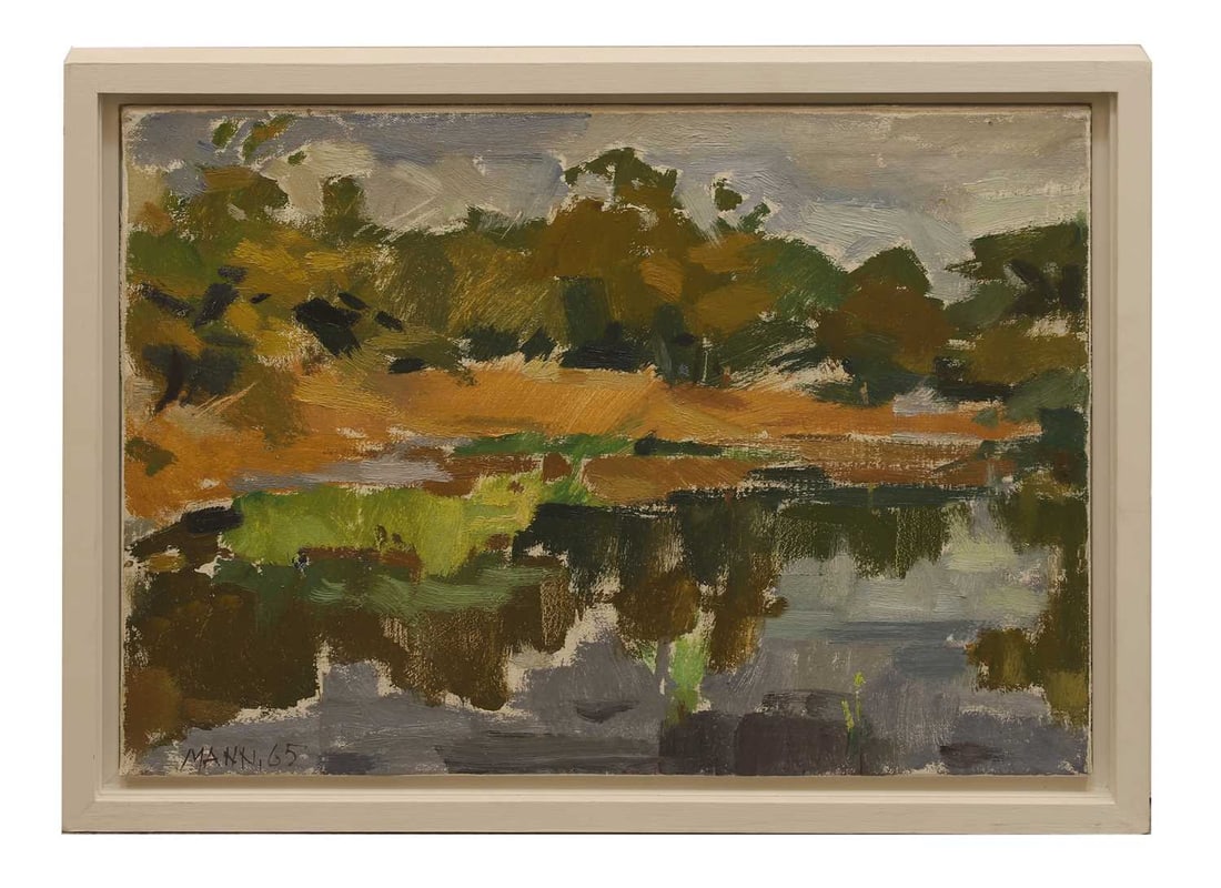 Cyril Mann (1911-1980) Epping Forest: Cyril Mann (1911-1980) Epping Forest signed and dated 'MANN '65' l.l.,oil on canvas 45 x 61cm; framed 52 x 68.5cm Provenance: See John Russell Taylor, 'The Sun is God: The Life and Work o