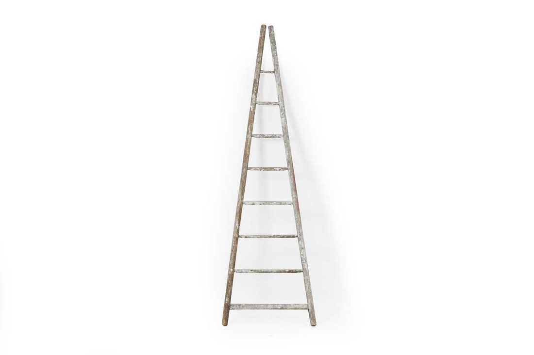 A vernacular pine stepladder, late 18th/early 19th century, (1 of 3)
