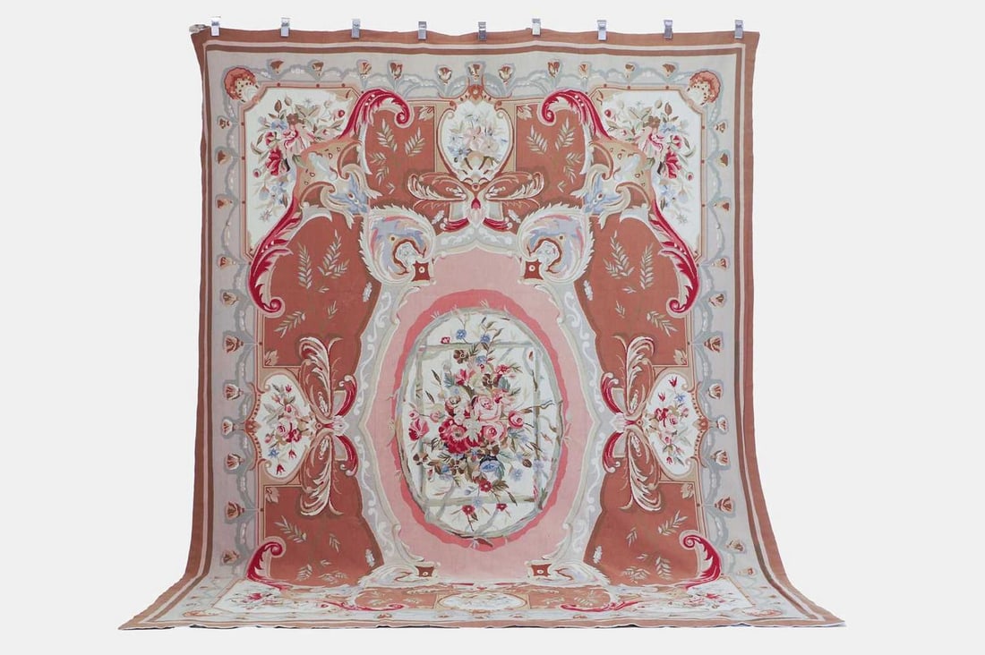 An Aubusson-style needlepoint carpet, 20th century, (1 of 3)